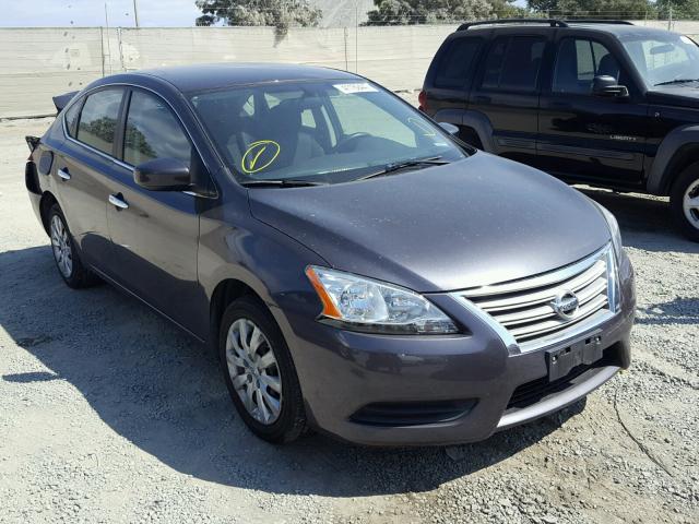 3N1AB7AP3EL659206 - 2014 NISSAN SENTRA S CHARCOAL photo 1