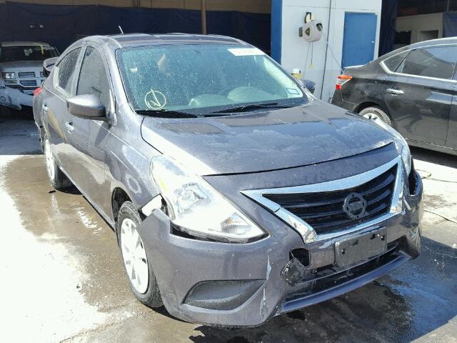 3N1CN7AP6FL863077 - 2015 NISSAN VERSA S/S GRAY photo 1