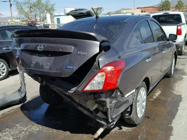 3N1CN7AP6FL863077 - 2015 NISSAN VERSA S/S GRAY photo 4