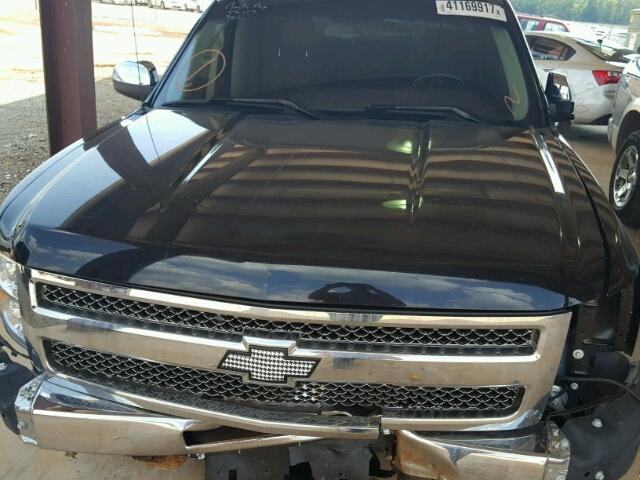 1GCRCSE05DZ165675 - 2013 CHEVROLET SILVERADO BLACK photo 7