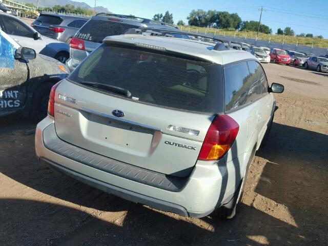 4S4BP62C557381787 - 2005 SUBARU LEGACY BEIGE photo 4