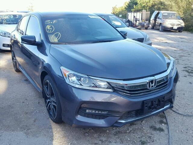 1HGCR2F58HA042893 - 2017 HONDA ACCORD SPO CHARCOAL photo 1