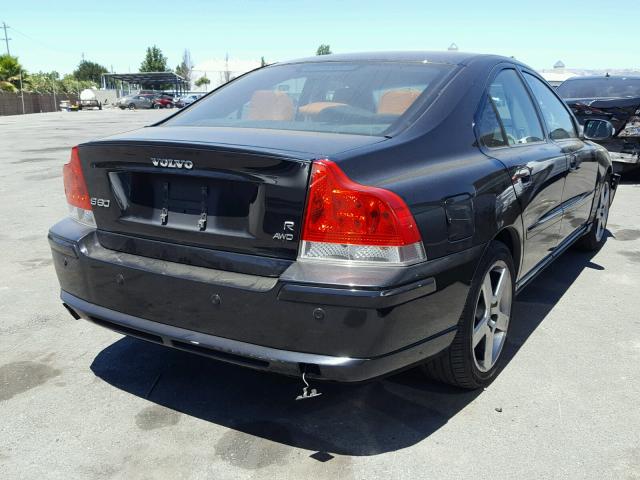 YV1RH527772626323 - 2007 VOLVO S60 R შავი ფოტო 4