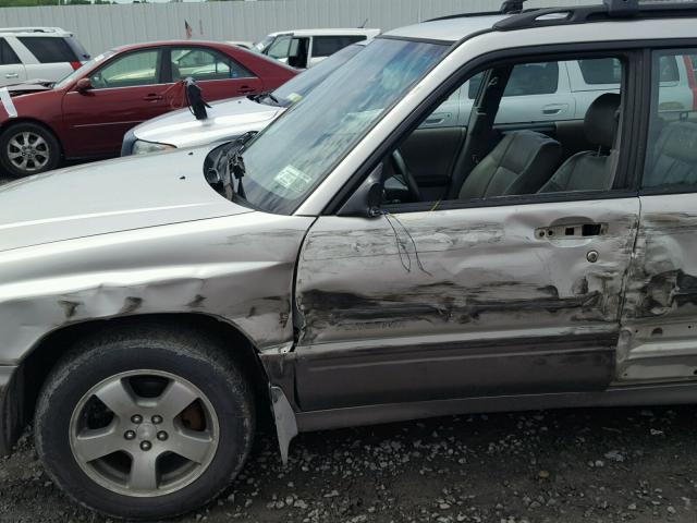 JF1SF6552YH716643 - 2000 SUBARU FORESTER S SILVER photo 9