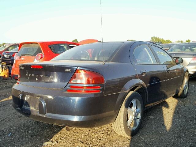 1B3EL46X24N383328 - 2004 DODGE STRATUS SX BLUE photo 4