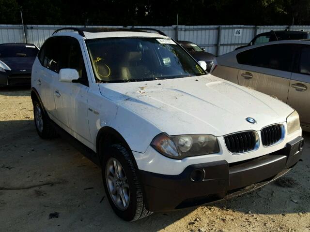 WBXPA73425WC45640 - 2005 BMW X3 2.5I WHITE photo 1