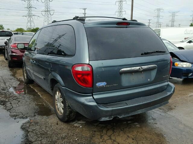 2C4GP54L15R176368 - 2005 CHRYSLER TOWN & COU BLUE photo 3