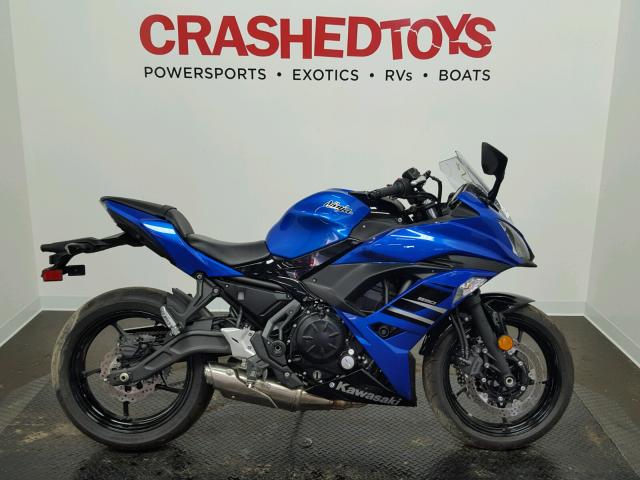 JKAEXEJ18JDA02849 - 2018 KAWASAKI EX650 J ლურჯი ფოტო 1