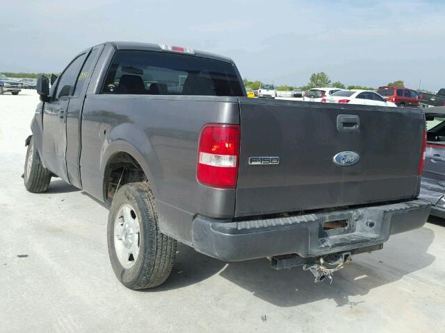 1FTRF12218KD03198 - 2008 FORD F150 GRAY photo 3