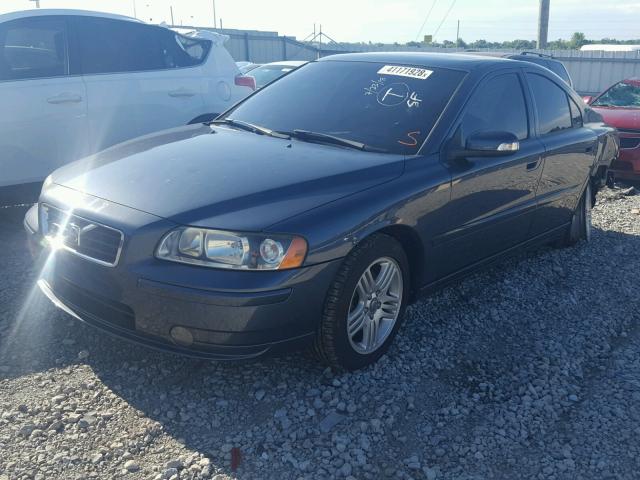 YV1RS592672624221 - 2007 VOLVO S60 2.5T BLUE photo 2