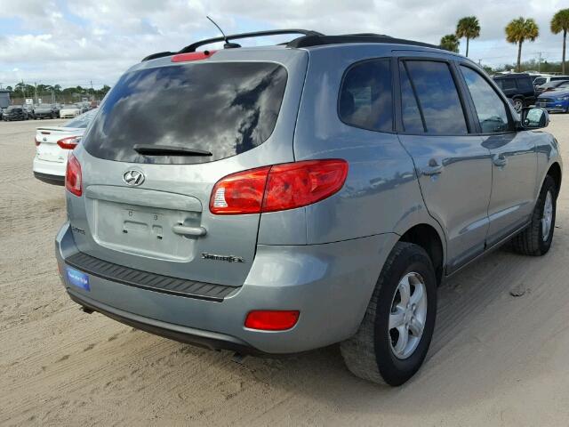 5NMSG13D98H193334 - 2008 HYUNDAI SANTA FE G GRAY photo 4