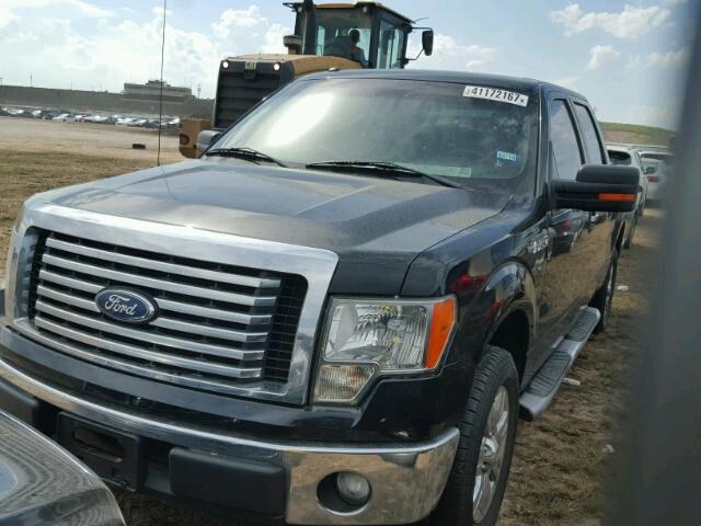 1FTFW1CF9BFD27155 - 2011 FORD F150 BLACK photo 2