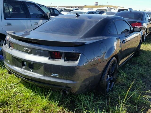 2G1FC1E36C9186155 - 2012 CHEVROLET CAMARO BLACK photo 4