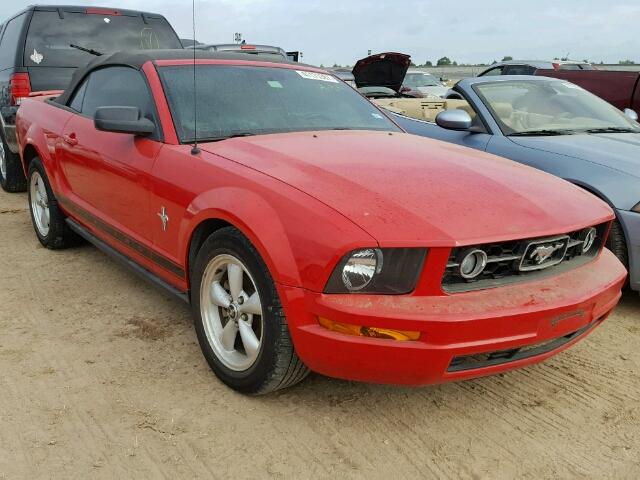 1ZVFT84N675303011 - 2007 FORD MUSTANG RED photo 1