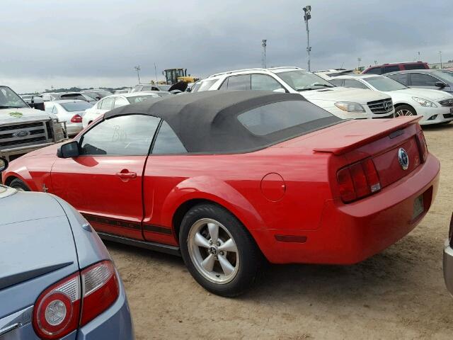 1ZVFT84N675303011 - 2007 FORD MUSTANG RED photo 3