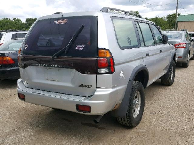 JA4MT21H13J024762 - 2003 MITSUBISHI MONTERO SP SILVER photo 4