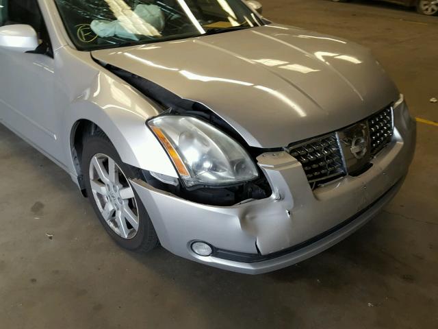 1N4BA41E15C823300 - 2005 NISSAN MAXIMA SE SILVER photo 9