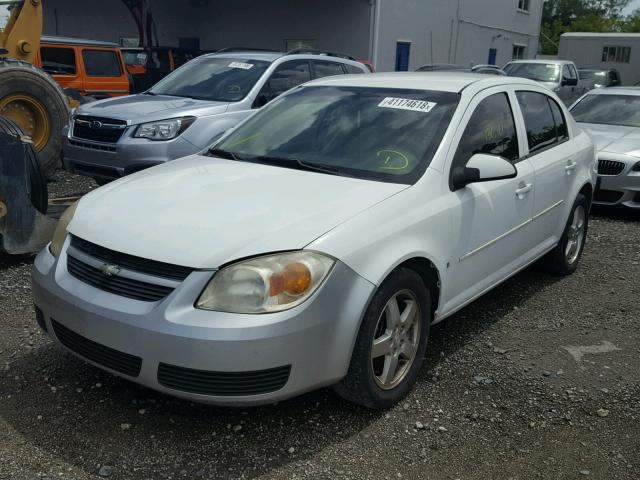 1G1AT58H097247275 - 2009 CHEVROLET COBALT LT WHITE photo 2