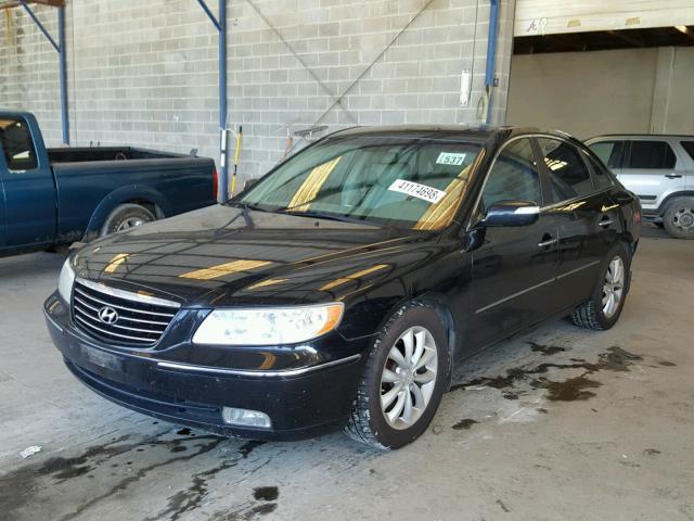 KMHFC46F57A223669 - 2007 HYUNDAI AZERA SE BLACK photo 2