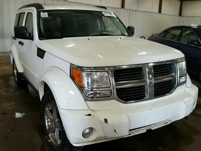 1D8GU58K77W527628 - 2007 DODGE NITRO SLT WHITE photo 1