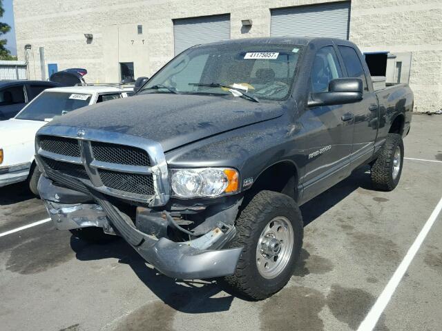 3D7KU28DX4G198724 - 2004 DODGE RAM 2500 S GRAY photo 2