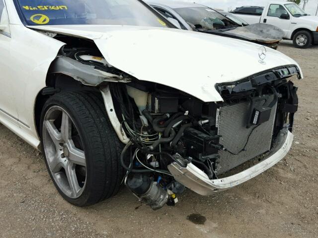 WDDNG9EB8DA513647 - 2013 MERCEDES-BENZ S 550 4MAT WHITE photo 9