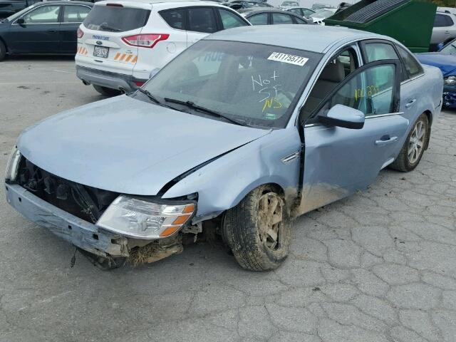 1FAHP24W98G126178 - 2008 FORD TAURUS SEL BLUE photo 2