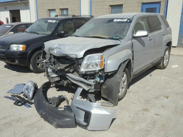 2GKALMEK4G6178464 - 2016 GMC TERRAIN SILVER photo 2