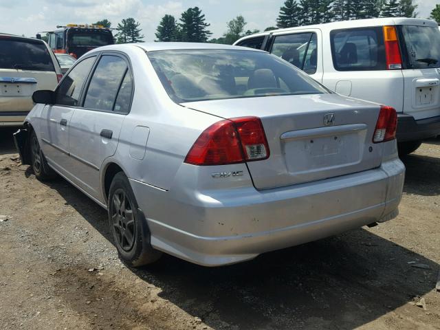 1HGES16415L014951 - 2005 HONDA CIVIC DX SILVER photo 3