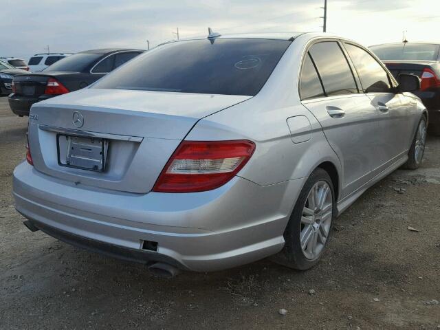 WDDGF54X59F230666 - 2009 MERCEDES-BENZ C 300 SILVER photo 4