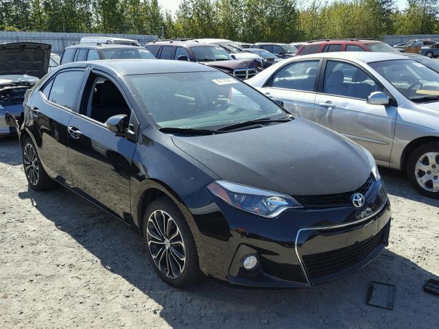 2T1BURHE5EC157697 - 2014 TOYOTA COROLLA L BLACK photo 1