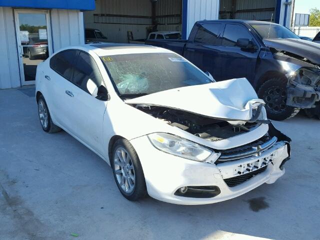 1C3CDFCB6ED674966 - 2014 DODGE DART LIMIT WHITE photo 1