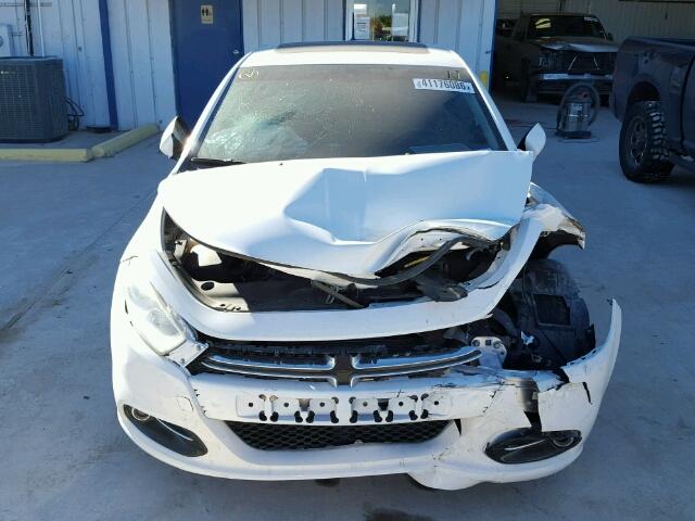 1C3CDFCB6ED674966 - 2014 DODGE DART LIMIT WHITE photo 10