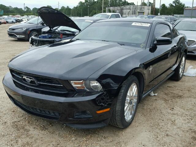 1ZVBP8AM9C5220908 - 2012 FORD MUSTANG BLACK photo 2