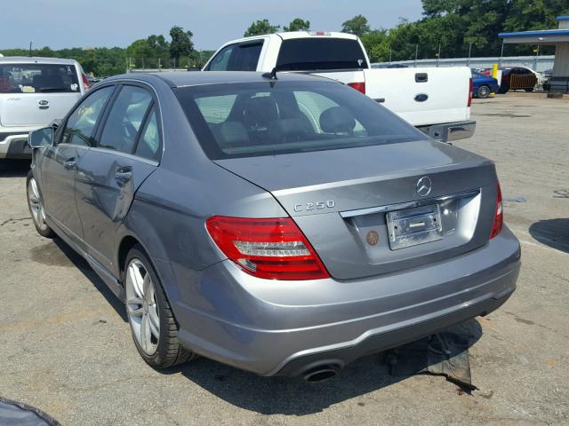 WDDGF4HB4DR286310 - 2013 MERCEDES-BENZ C 250 GRAY photo 3