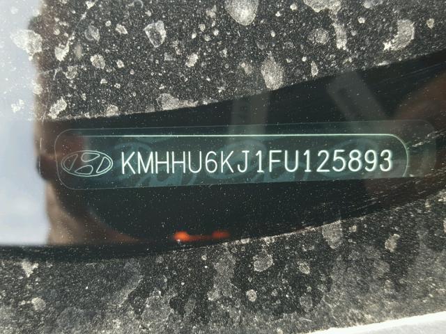 KMHHU6KJ1FU125893 - 2015 HYUNDAI GENESIS CO BLACK photo 10