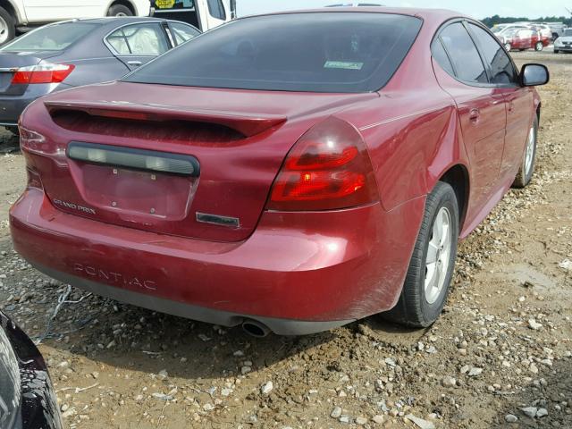 2G2WP522951330382 - 2005 PONTIAC GRAND PRIX BURGUNDY photo 4