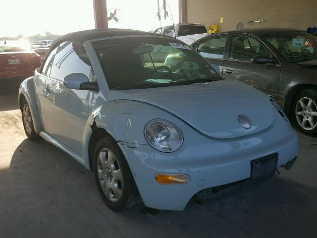 3VWCK21Y13M317033 - 2003 VOLKSWAGEN NEW BEETLE Mavi foto 1