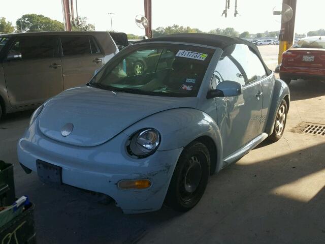 3VWCK21Y13M317033 - 2003 VOLKSWAGEN NEW BEETLE Mavi foto 2