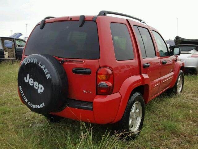 1J4GK58K23W662461 - 2003 JEEP LIBERTY LI RED photo 4