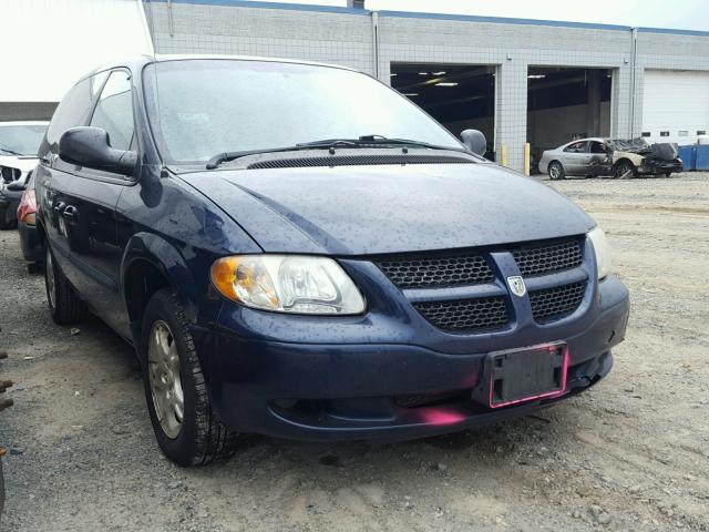 1D4GP45R14B554234 - 2004 DODGE CARAVAN SX BLUE photo 1