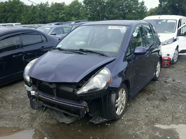 JHMGD38698S064758 - 2008 HONDA FIT SPORT BLUE photo 2