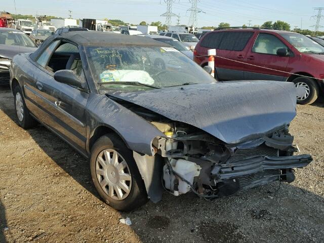 1C3EL45XX4N357001 - 2004 CHRYSLER SEBRING GRAY photo 1