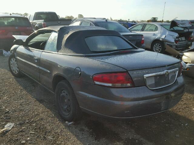 1C3EL45XX4N357001 - 2004 CHRYSLER SEBRING GRAY photo 3