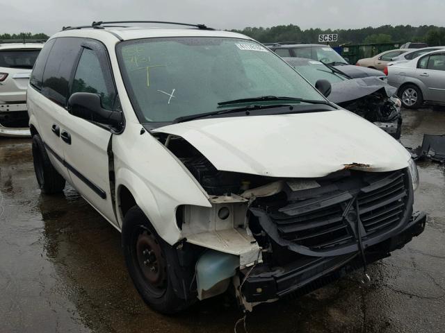 1D4GP21R86B670317 - 2006 DODGE CARAVAN C/ WHITE photo 1