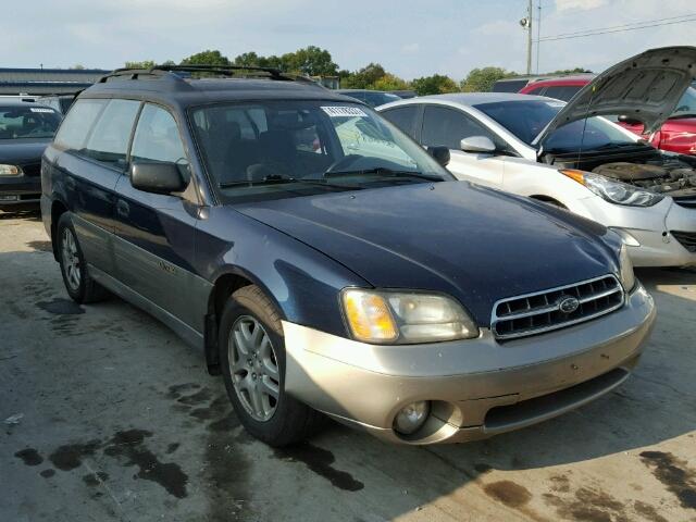 4S3BH665527639654 - 2002 SUBARU LEGACY BLUE photo 1