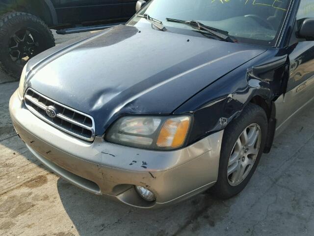 4S3BH665527639654 - 2002 SUBARU LEGACY BLUE photo 9