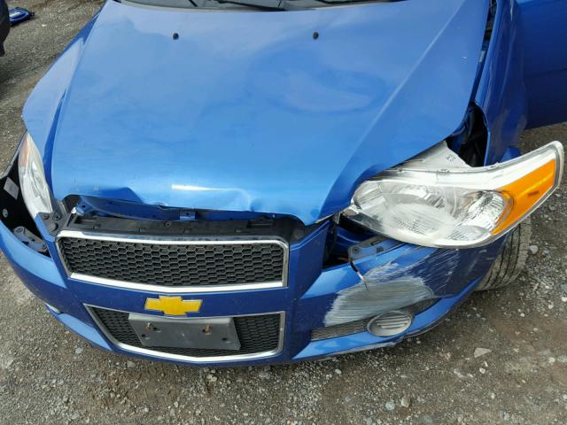 KL1TD6DE8AB099612 - 2010 CHEVROLET AVEO LS BLUE photo 7