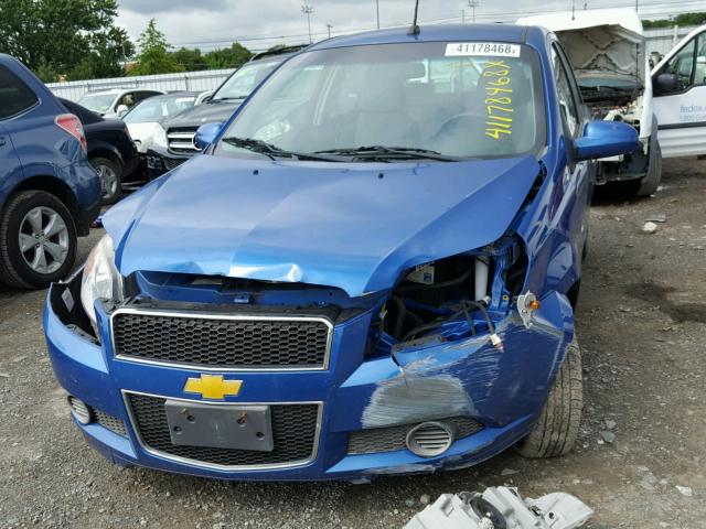 KL1TD6DE8AB099612 - 2010 CHEVROLET AVEO LS BLUE photo 9
