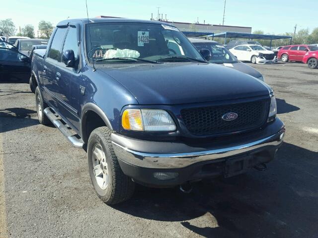 1FTRW08L33KC09570 - 2003 FORD F150 BLUE photo 1